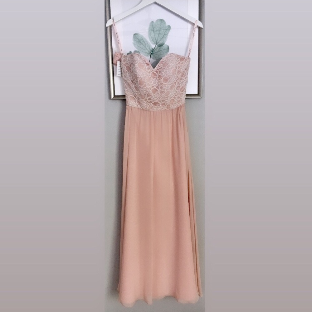 Mori Lee Bridesmaid Dress in Soft Blush